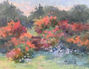 Margaret Dean, "Azalea Composition", oil, 8x10, $375