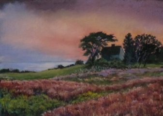 Patricia Seekamp, "Glow of Evening", pastel, 18x21, $620