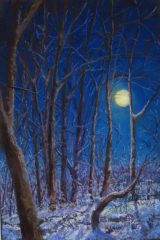 Patricia Seekamp, "Winter Moon", pastel, 26x20, $625