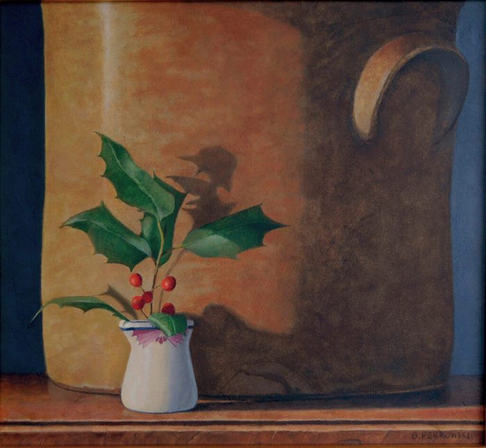 Bob Perkowski, "Holly and Creamer", oil, 10x11, $800