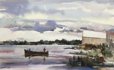 Lisa Miceli, "Returning Jones Boat Yard", watercolor, 11x17, $595