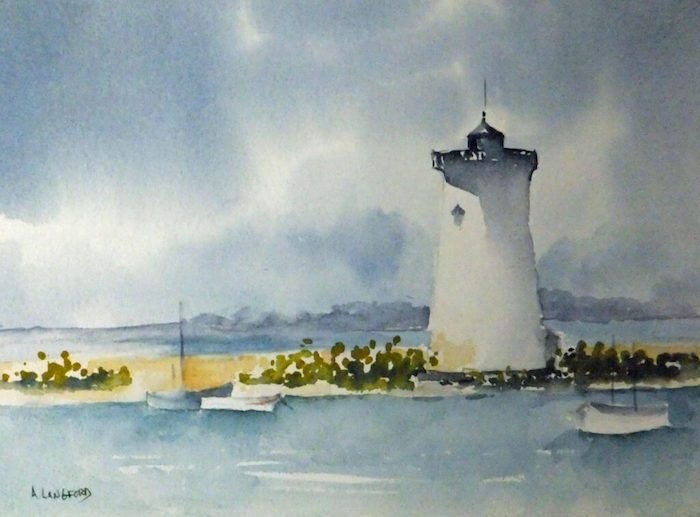 Anita Langford, "Carefree", watercolor, 9x12, $250