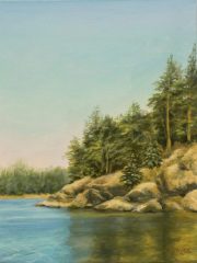Irene Jeruss, "Pacific Northwest Solitude", oil, 12x9, $950