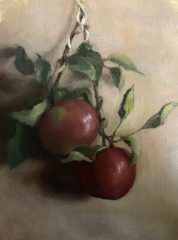 Dana Dimuro, "Vermont Apples", oil, 12x9, $600