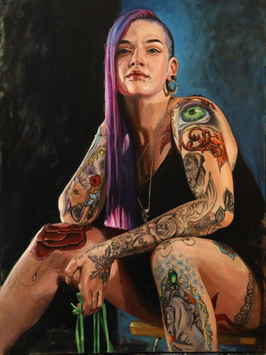 Brian McClear, "Joelle", Oil on Canvas, 40x30, $3,800