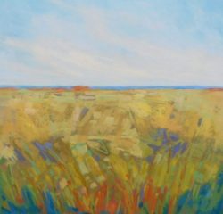 Diana Rogers, "Marsh in Gold", Pastel, 12x12, $425