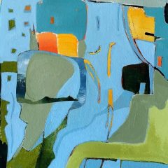 Claudia VanNes, "Harbor of Refuge", mixed medium, 12x12, $475