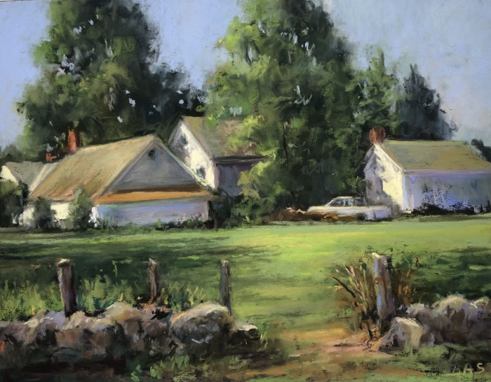 Beverly Schirmeier, "Griswold Point Summer Retreat", pastel, $575