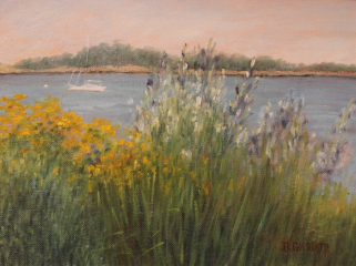 Donna Gilberto, "Stoney Creek Garden", oil, $750