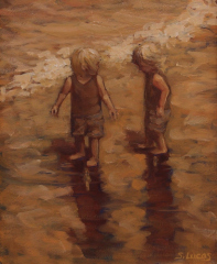 Sarah Stifler Lucas, "Follow Me", oil, $1,200