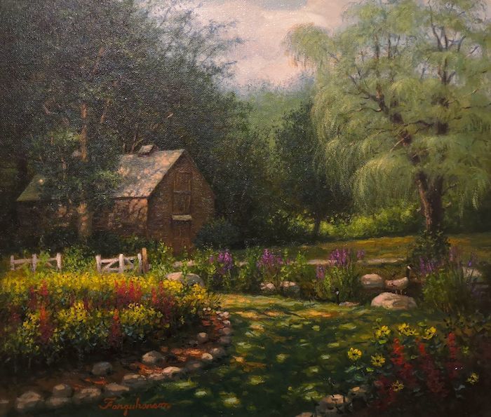 Alexander Farquharson, "The Old Ice House", oil, 12 x 14, $600