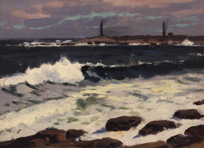 Caleb Stone, "Surf, Eden Shore", oil, $1,600