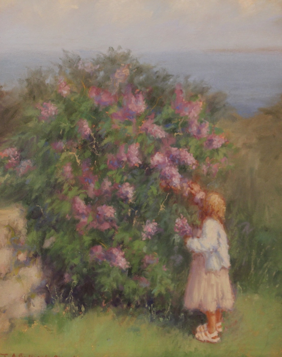 Joann Ballinger, "Lilac Bouquet", pastel, $1,300