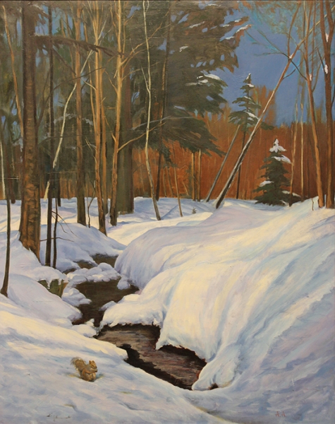 Anisimov Alexander Salmon Brook in Winter