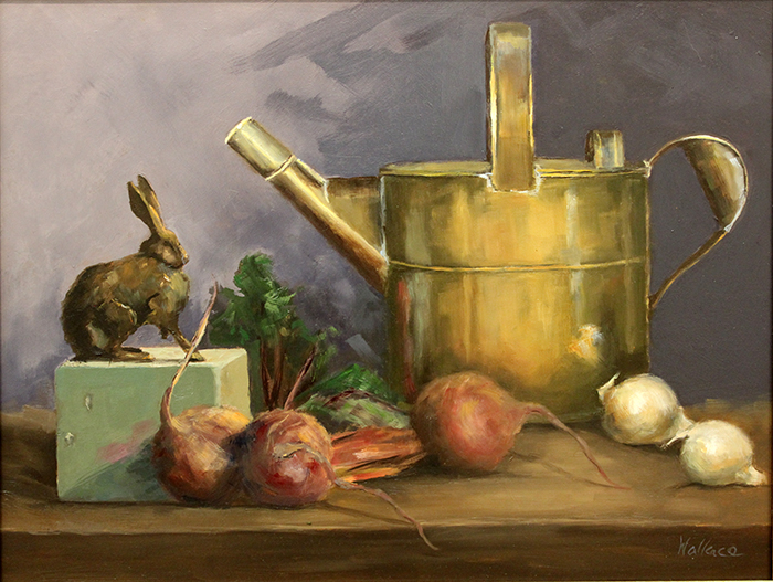 Wallace Joan still life with antique watering can