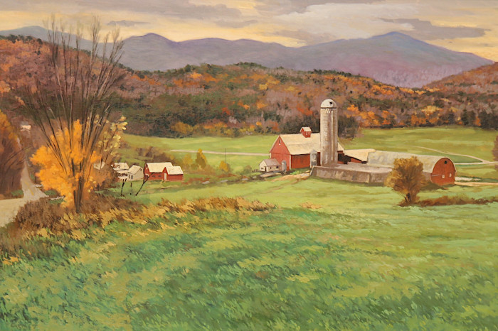 Harley Bartlett, "Fletcher VT. Overlook to Mt. Mansfield", oil, $8,000, 20x30"