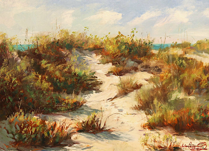 John S. Caggiano, "Beach Summit", oil, $1,975, 12x16"