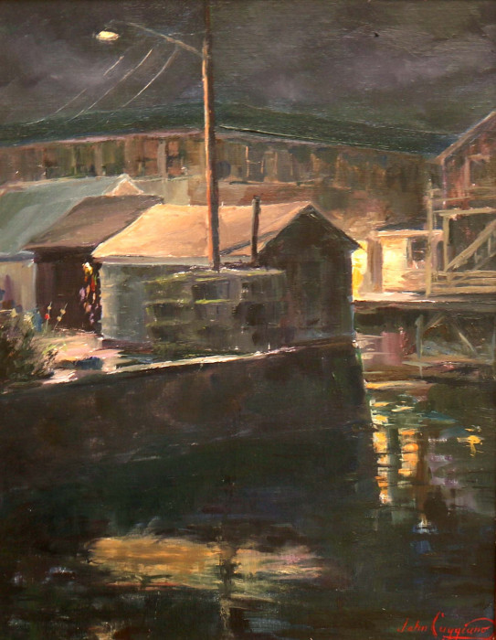 John S. Caggiano, "Still of the Night", oil, $2,875, 18x14"