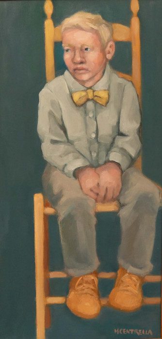 Michael Centrella, "Yellow Shaker Chair", oil, $1,600, 24x12"