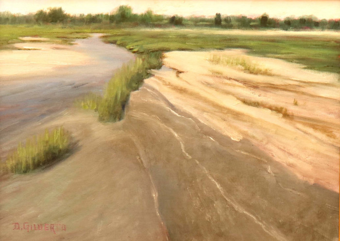 Donna Gilberto, "Inlet at Rising Tide", oil, 12 x 16", $1,200