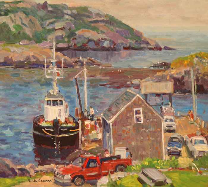 Michael Graves, "Monhegan Harbor", oil, $3,100, 18x20"