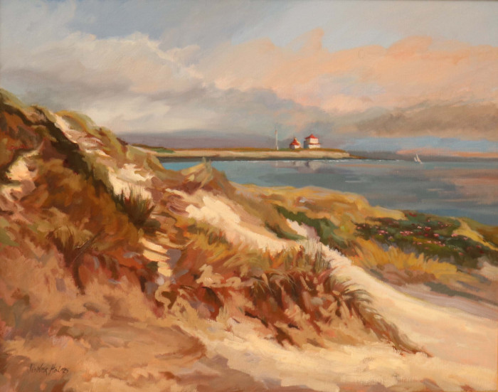 Jennifer Holmes, "Napatree View", oil, $2,400, 16x20"