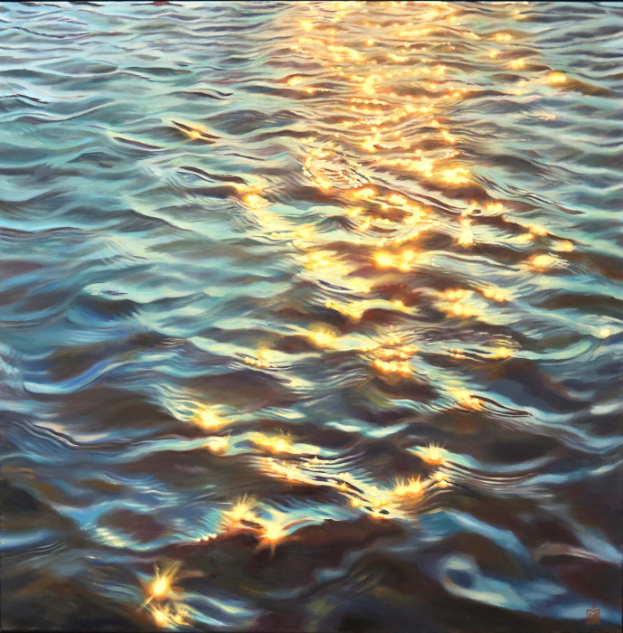 Melissa Imossi, "Serenity", oil, $2,750, 30x30"