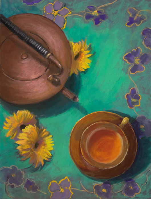 Karen Israel, "Steeped in Memories", pastel, $1,600, 25x19"