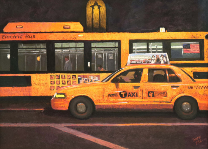 Christine Ivers, "CABmium Orange ", pastel, $1,750, 18x24"