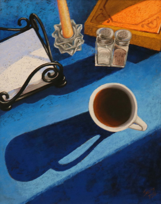 Christine Ivers, "The Morning Stretch", pastel , $1,500, 20x16"