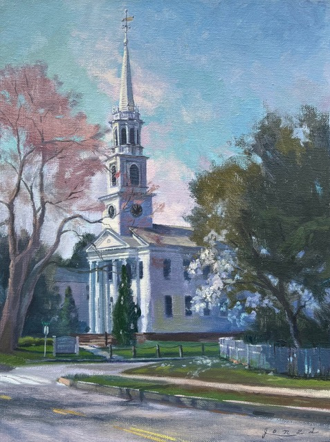 Jaqueline Jones, "Spire to the Sky", oil, $1,200, 16x12"