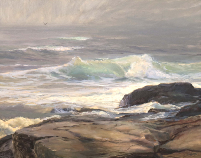 Jaqueline Jones, "Breaking From Beyond", oil, $6,800, 24x30"