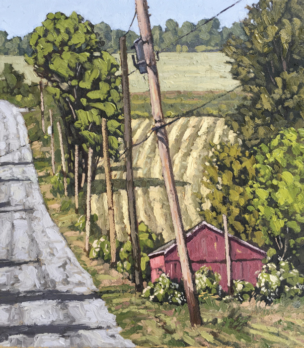 JIm Laurino, "Northfield View", oil, 16 x 18", $2,200