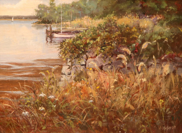 Jim Magner, "Hamburg Cove", oil , $1,100, 9x12"