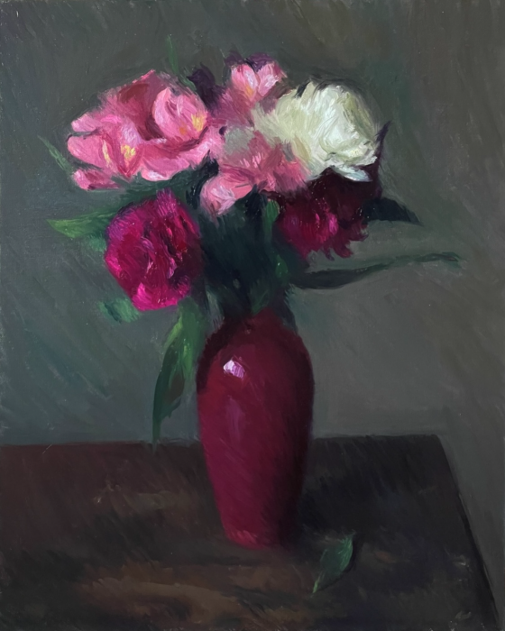 Jack Montmeat, "Fallen Leaf", oil, $3,400, 20x16"