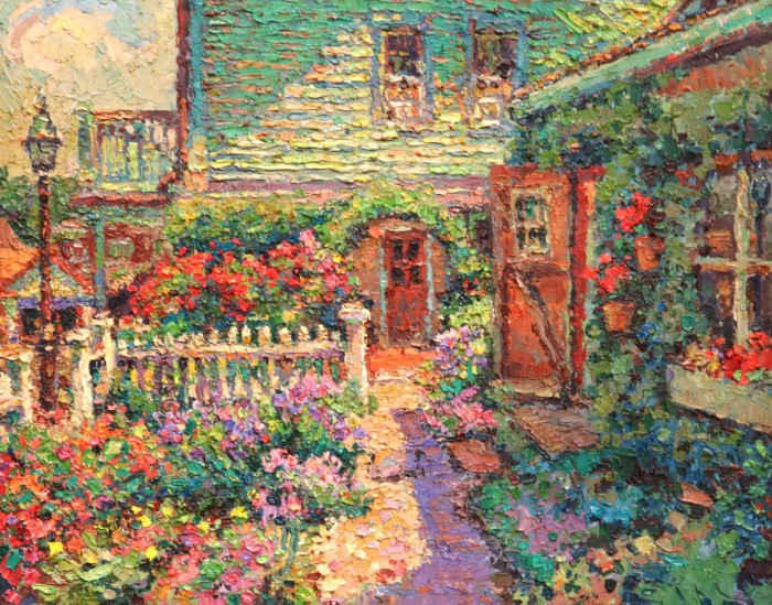 Leif Nilsson, "Rose Garden - High Noon", oil, $4,500, 16x20"