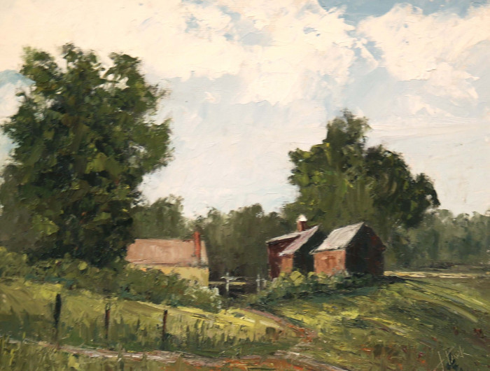 Howard Park, "Florence Griswold", oil on panel, $1,800, 14x18"