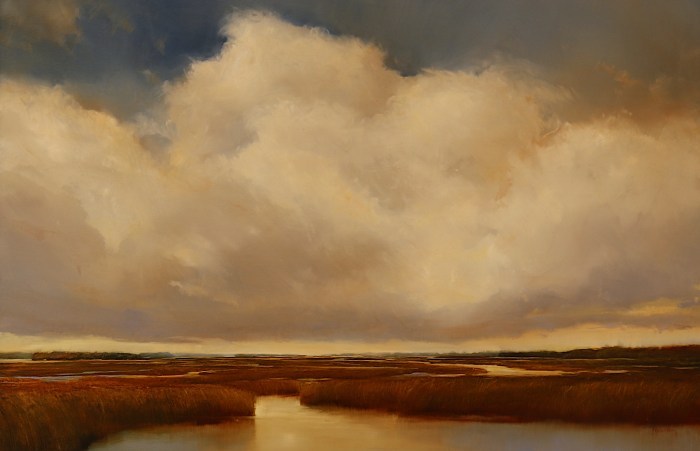 Janine Robertson, "Voluminous II", oil on aluminum, $2,900,