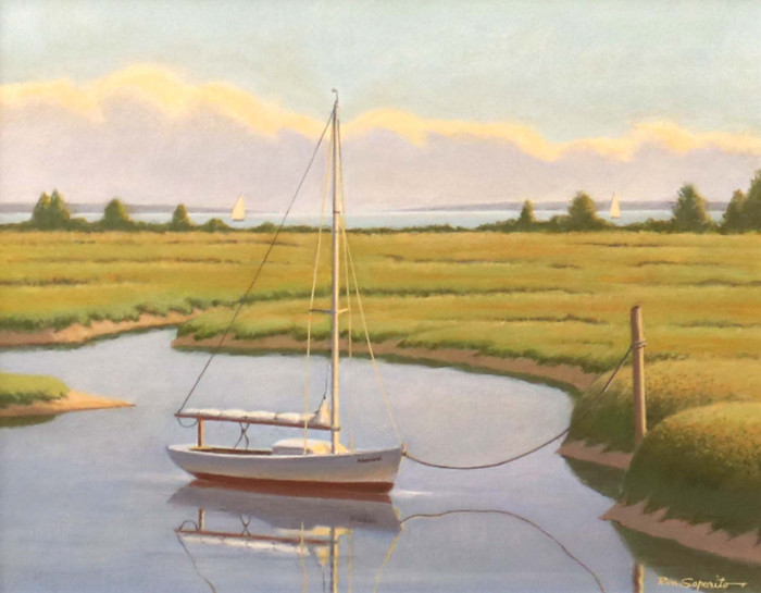 Ron Saporito, "Ebb Tide", acrylic, $890, 11x14"