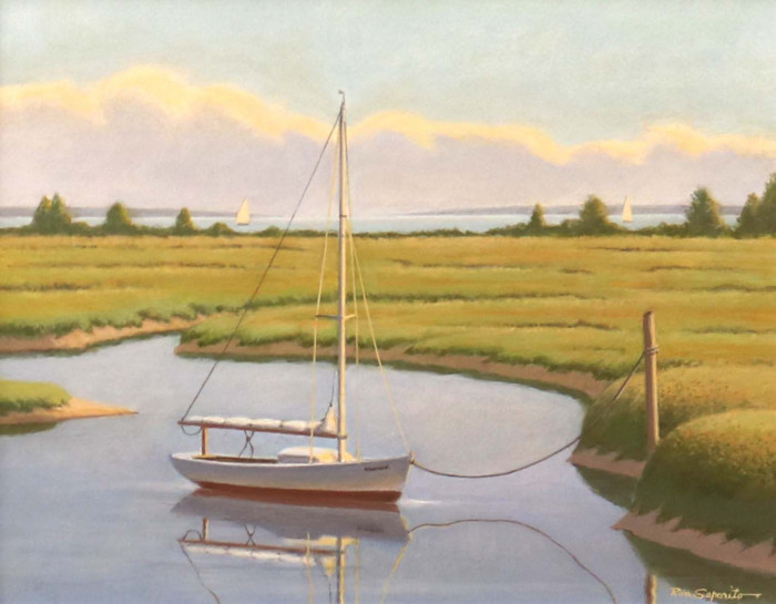 Ron Saporito, "Ebb Tide", acrylic, $890, 11x14"