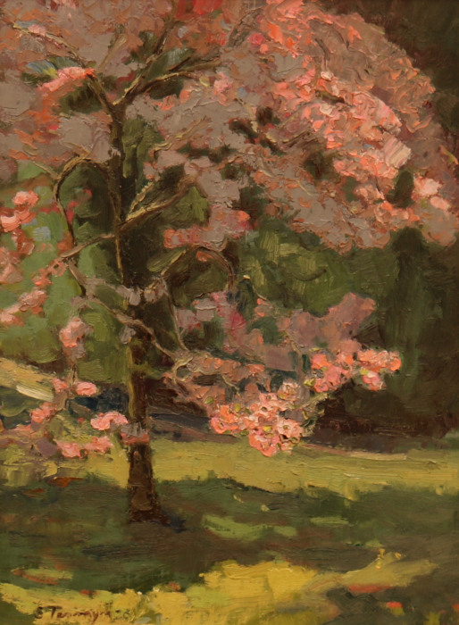 Susan Termyn, "Woodland Dogwood", oil, $1,800, 16x12"