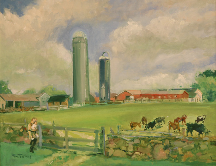 Tom Torrenti, "Tiffany Farms", oil, $3,000, 16x20"