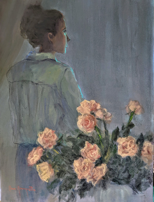 Cean Youngs, "Buried Thoughts," pastell, 18x24", $8500