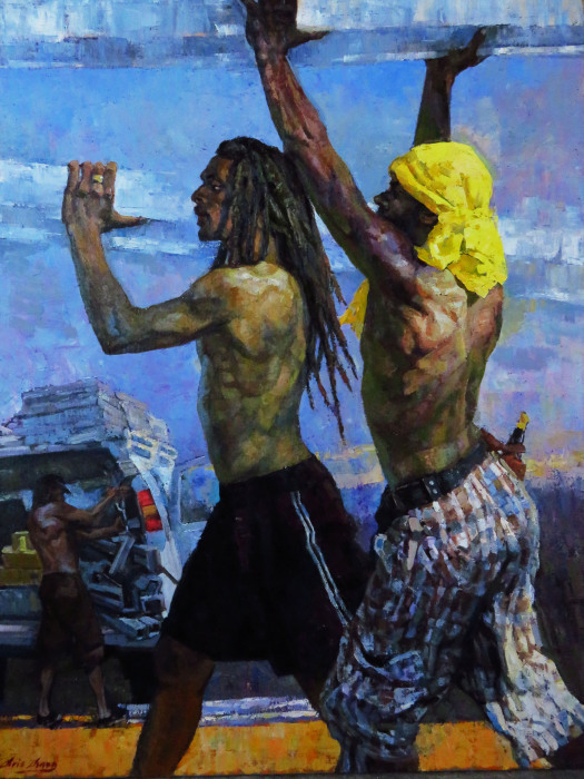 Christopher Zhang, "Summer Job", oil, $19,000, 48x36"