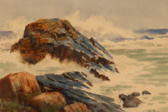 Gayle Asher, "Rocks & Sea", watercolor, $600,
