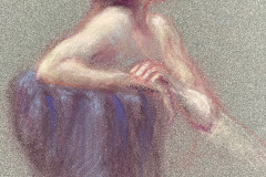 Joann Ballinger, "A Look Away," pastel, 9x12". $1200