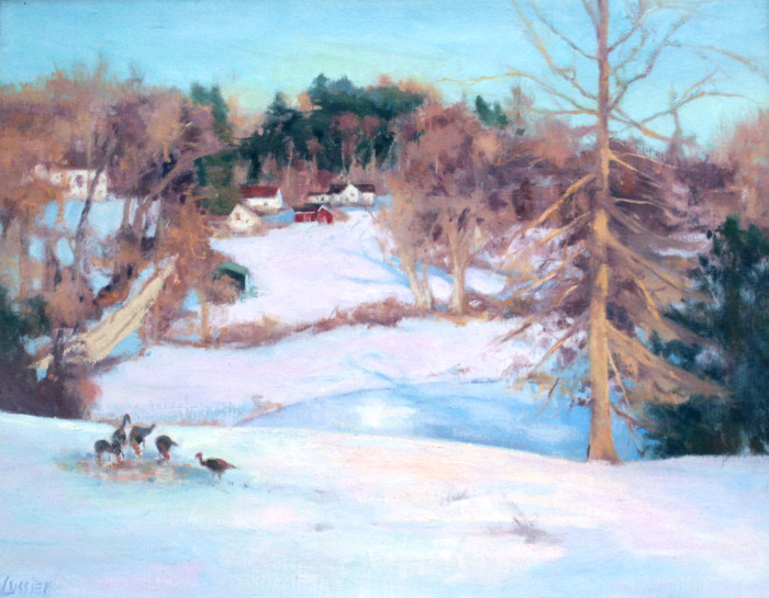 Lussier, Barbara, Turkey Dinner, Oil, $3000, 16x20"