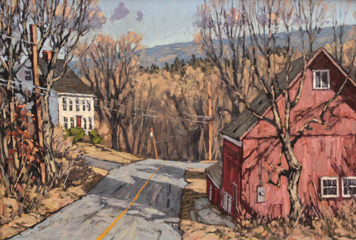 Laurino, Jim, Capt. Daniel Lord House & Barn, Oil, $2700, 15x22"