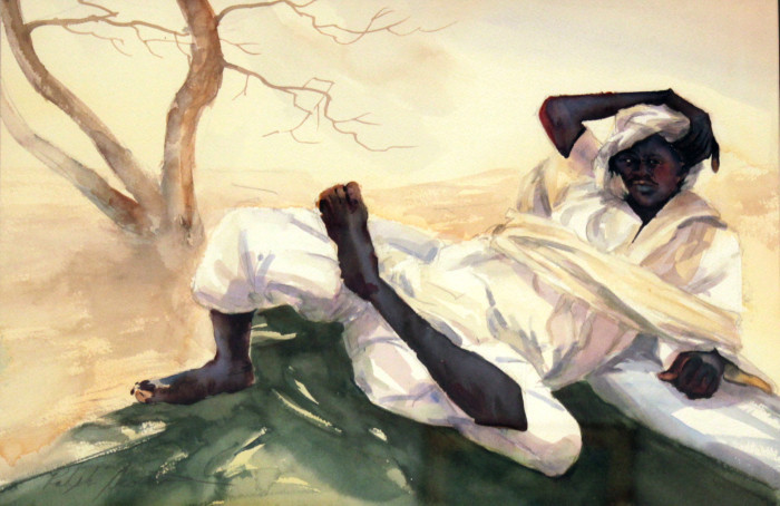 Acosta, Ralph, Just Chillin', Watercolor, $1650, 22x28"
