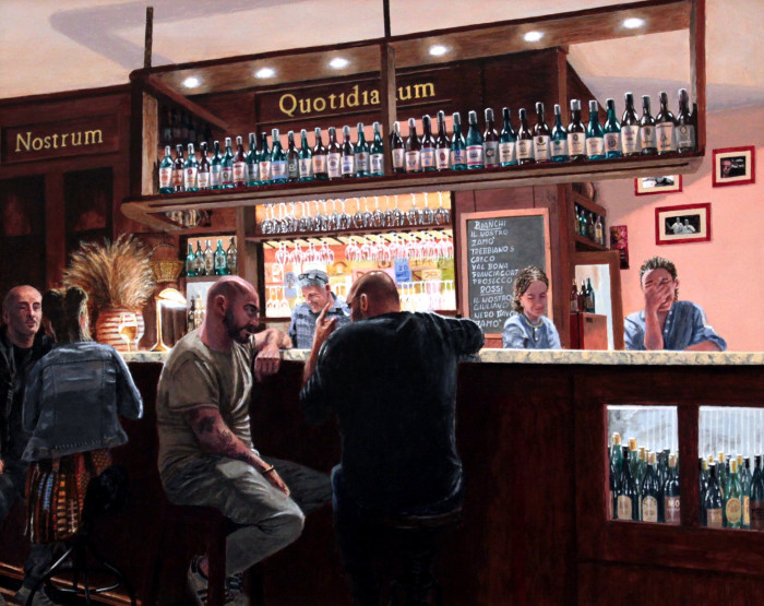 Swec, Len, Bottega del Vino, Acrylic, $3200, 16x20"